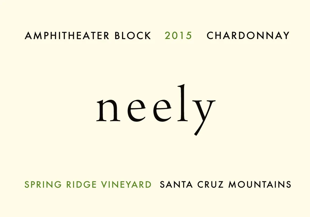 Spring Ridge Vineyard Amphitheater Block Chardonnay Bottle