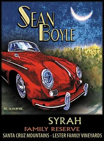 Sean Boyle Lester Family Vineyards Syrah Bottle