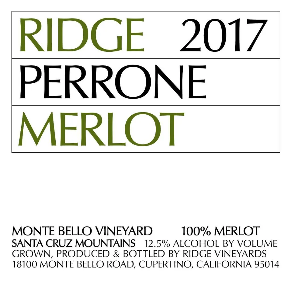 Perrone Merlot Bottle