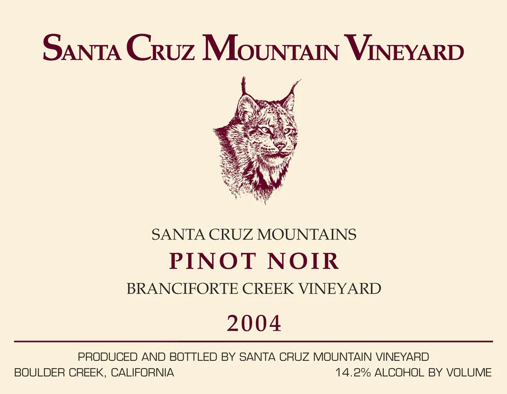 Branciforte Creek Vineyard Pinot Noir Bottle