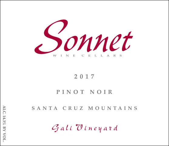 Gali Vineyard Pinot Noir Bottle