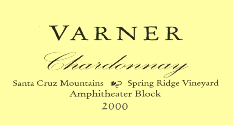 Amphitheater Block Spring Ridge Vineyard Chardonnay Bottle
