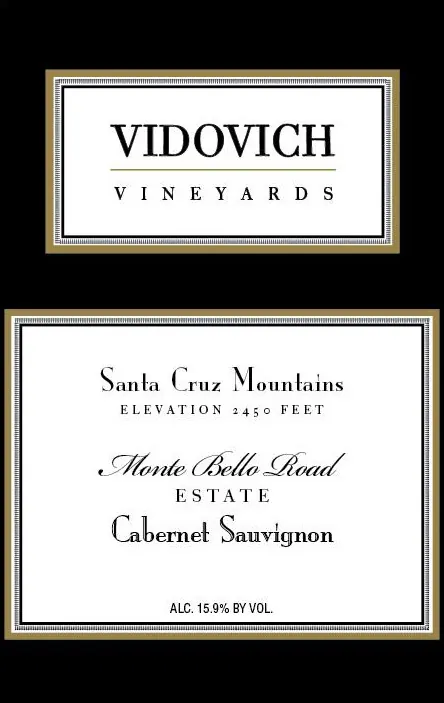 Monte Bello Road Estate Cabernet Sauvignon Bottle