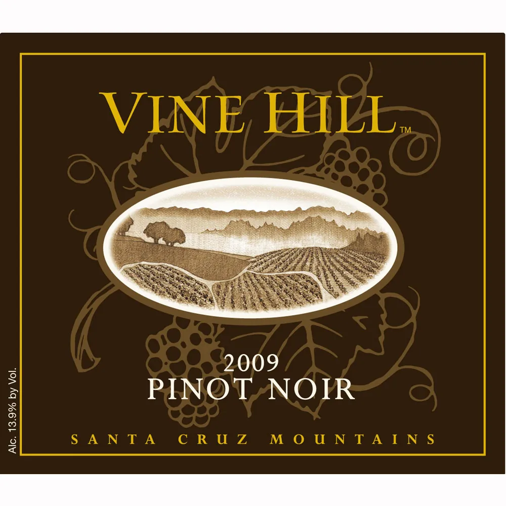 Vine Hill Santa Cruz Mountains Pinot Noir Bottle
