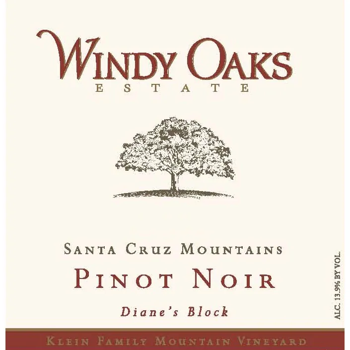 Diane's Block Estate Pinot Noir Bottle