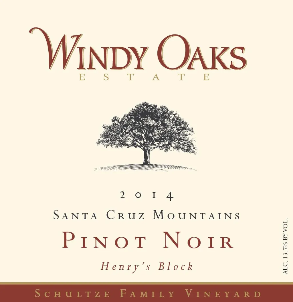 Henry's Block Pinot Noir Bottle