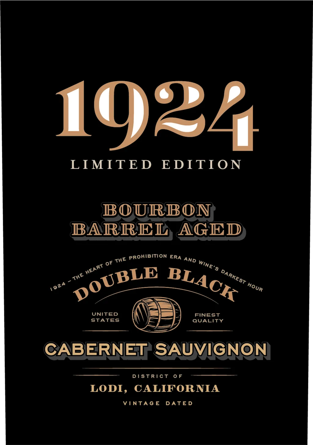 Bourbon Barrel Aged Cabernet Sauvignon Bottle