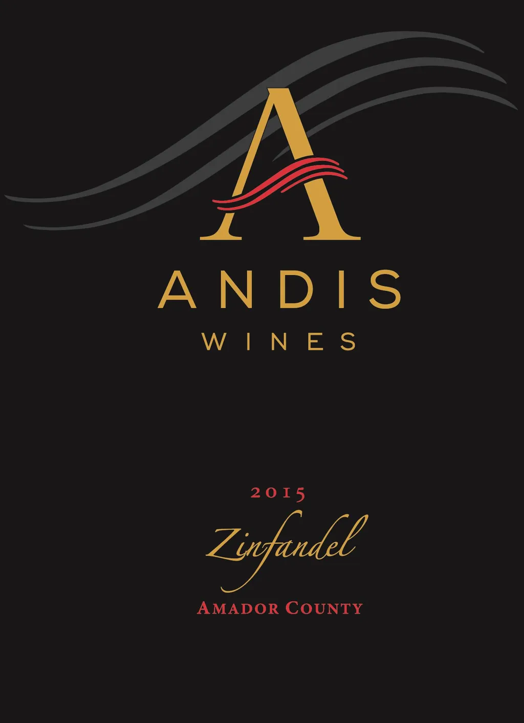 Amador County Zinfandel Bottle