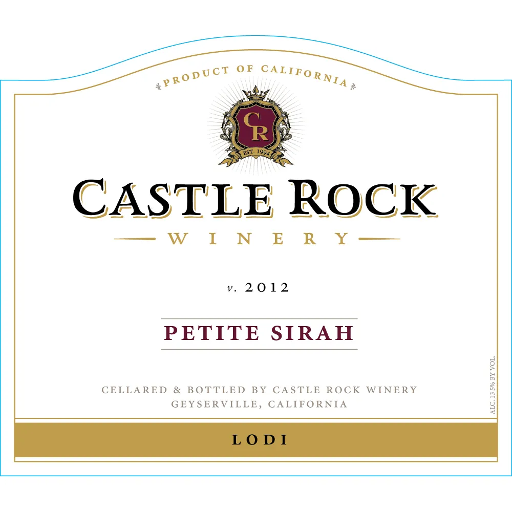 Castle Rock Petite Sirah Bottle