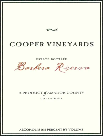 Estate Riserva Barbera Bottle