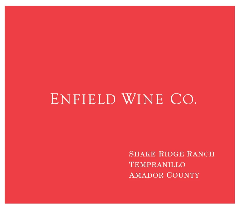 Shake Ridge Ranch Tempranillo Bottle