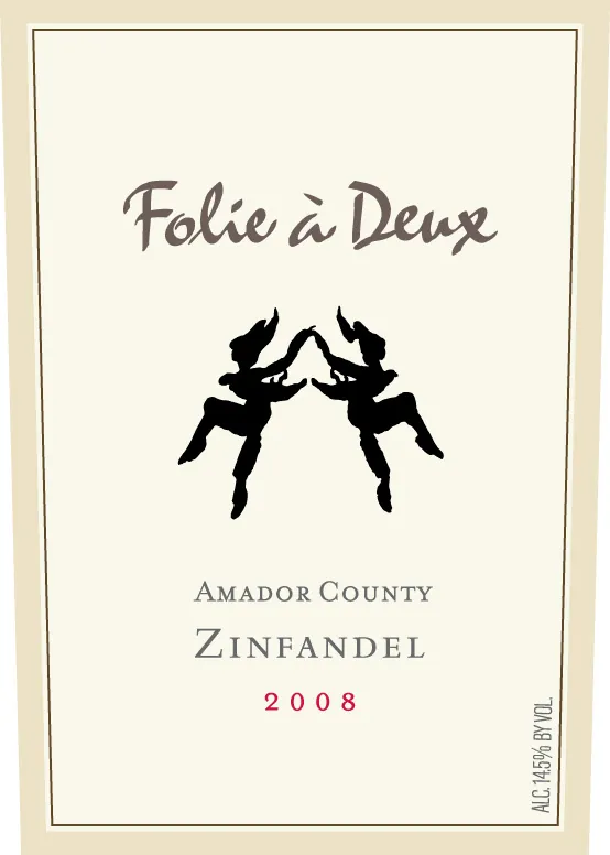 Amador County Zinfandel Bottle