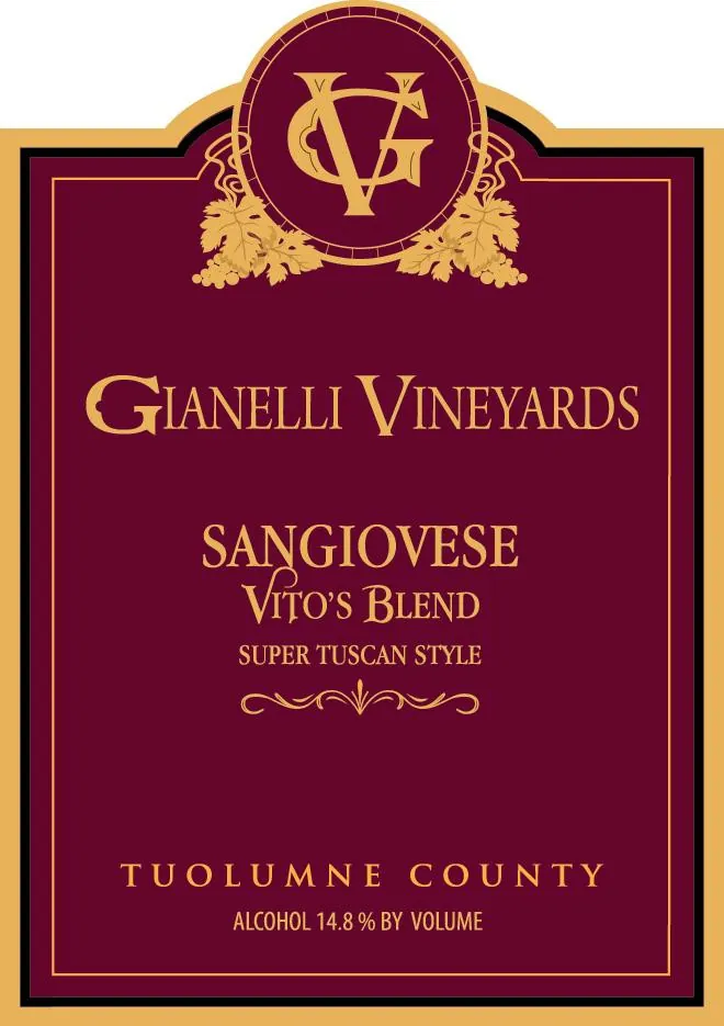Vitos Blend Sangiovese Bottle