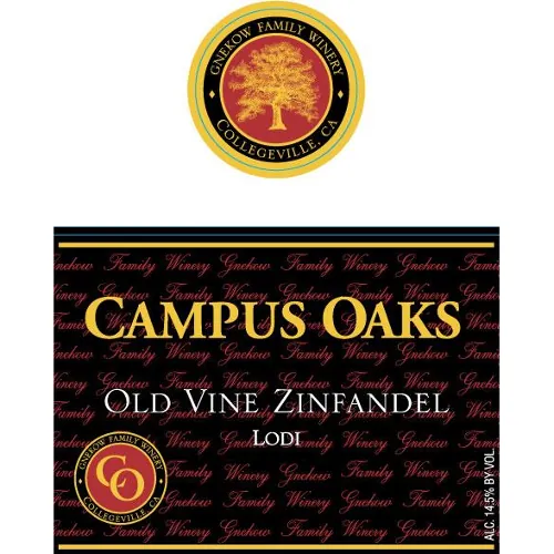 Campus Oaks Old Vine Zinfandel Bottle