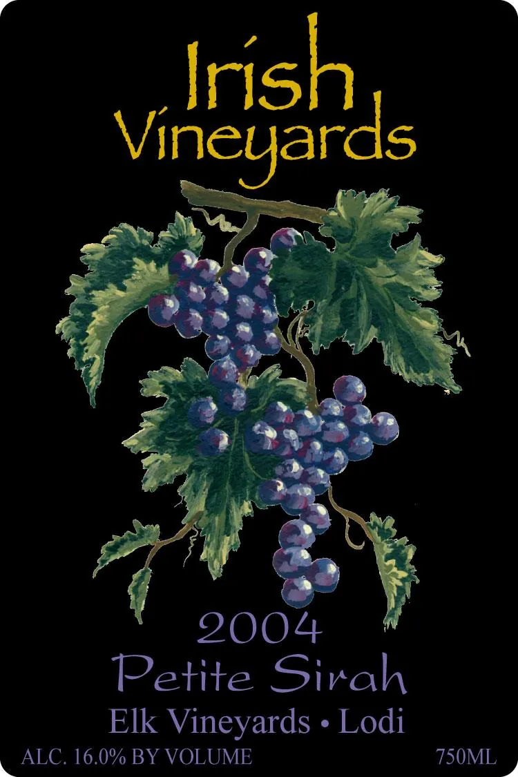 Elk Vineyards Petite Sirah Bottle