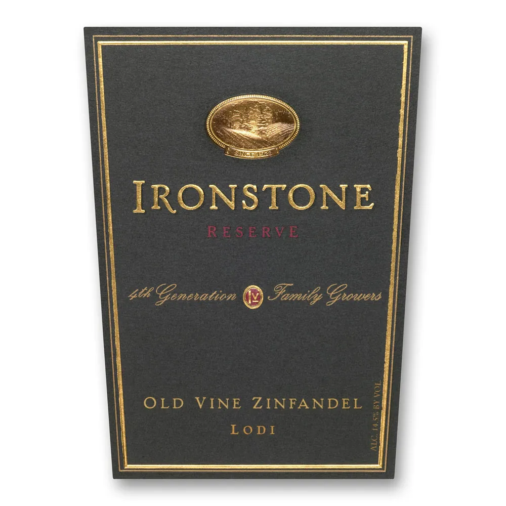 Reserve Old Vine Zinfandel Bottle