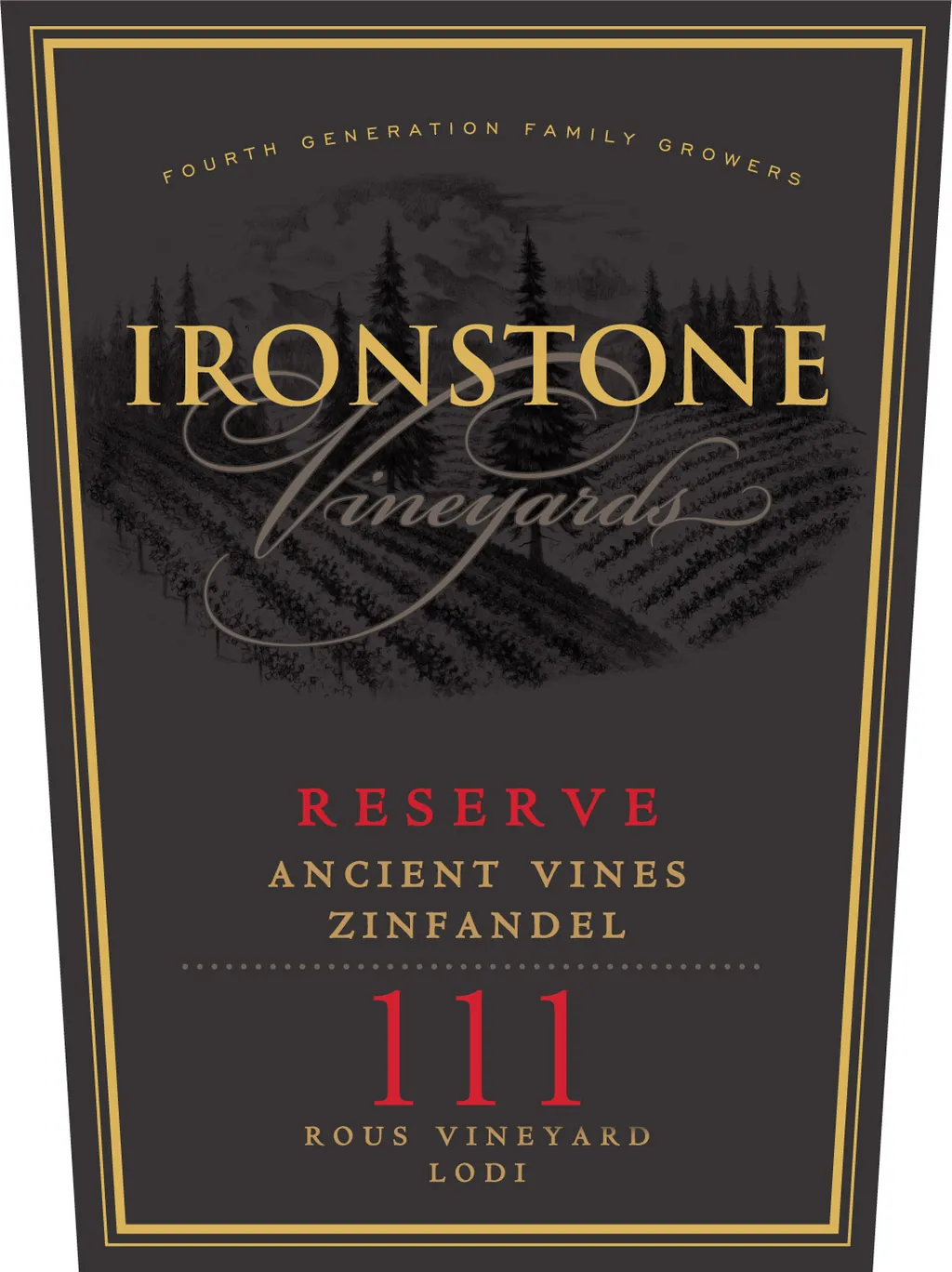 Rous Vineyard Reserve Zinfandel Bottle