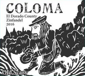 Coloma Old Scary Zinfandel Bottle