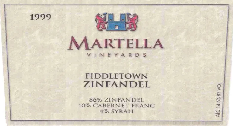 Michael Martella Zinfandel Bottle