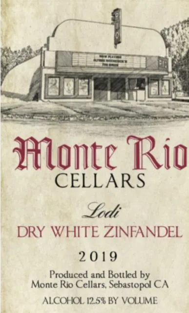 Lodi Dry White Zinfandel Bottle