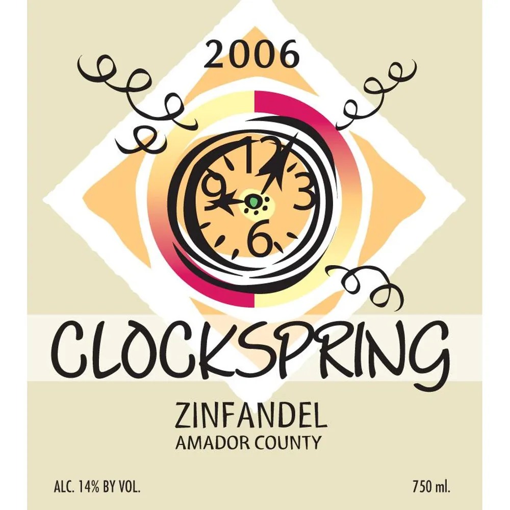 Clockspring Zinfandel Bottle