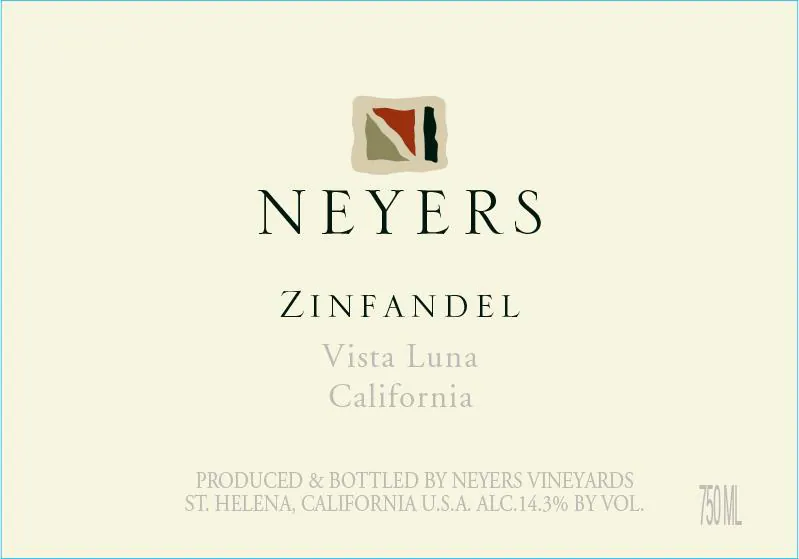 Vista Luna Zinfandel Bottle