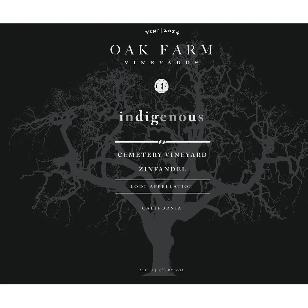 Indigenous Cemetery Vineyard Zinfandel Bottle