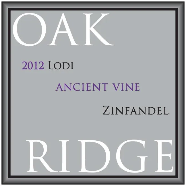 Ancient Vine Zinfandel Bottle