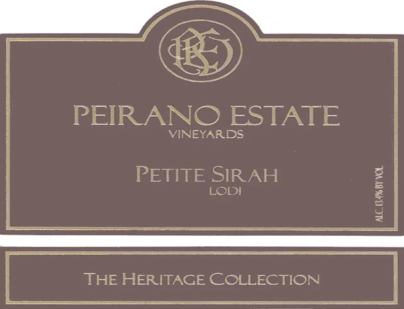 The Heritage Collection Petite Sirah Bottle