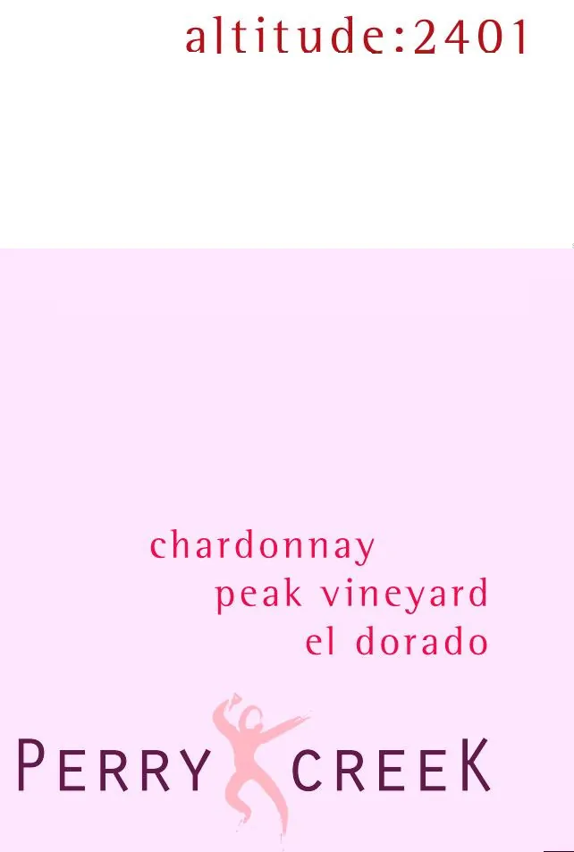 Altitude Peak Vineyard Chardonnay Bottle