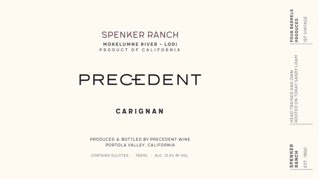 Spenker Ranch Carignan Bottle