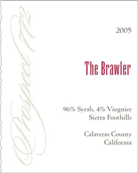 The Brawler Syrah Viognier Bottle