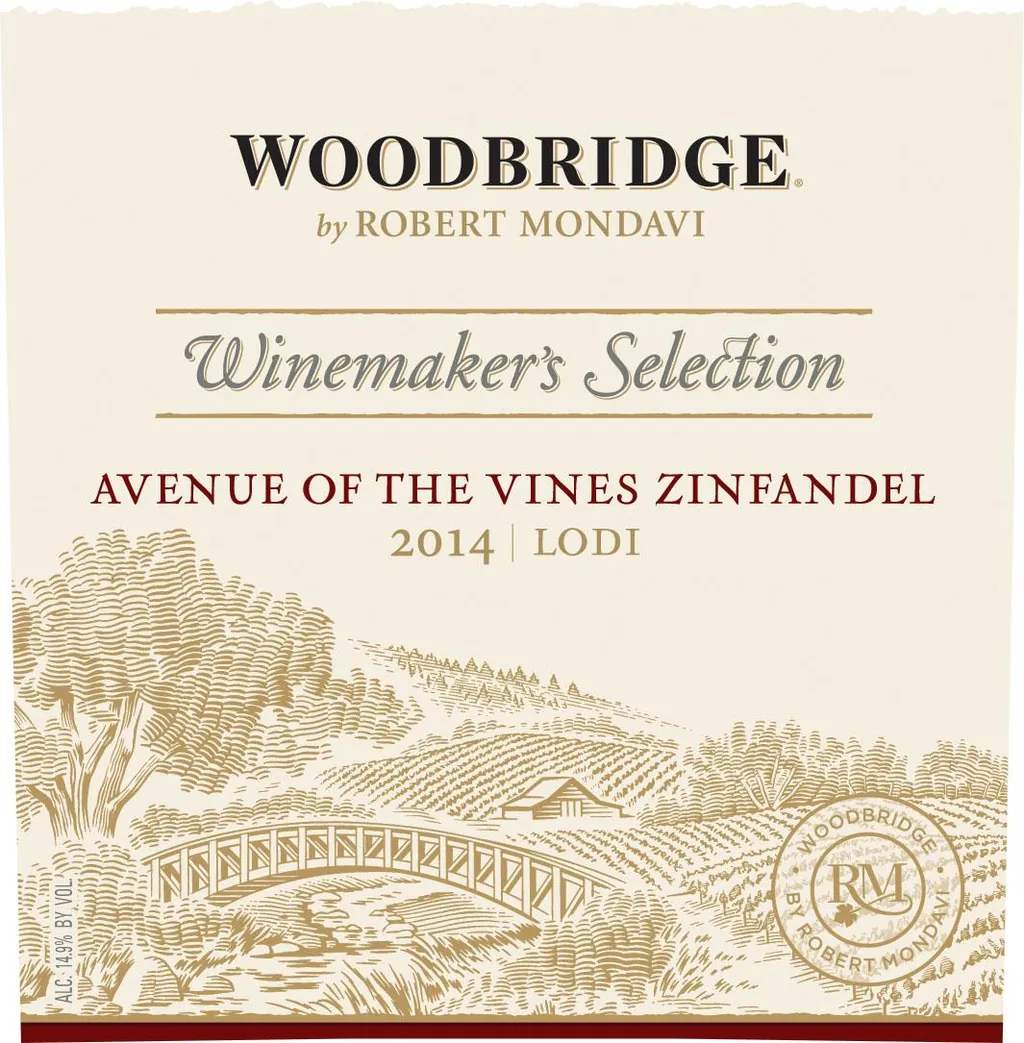 Woodbridge Avenue of the Vines Zinfandel Bottle