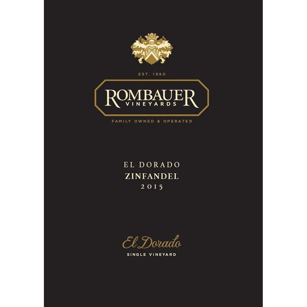 El Dorado Zinfandel Bottle