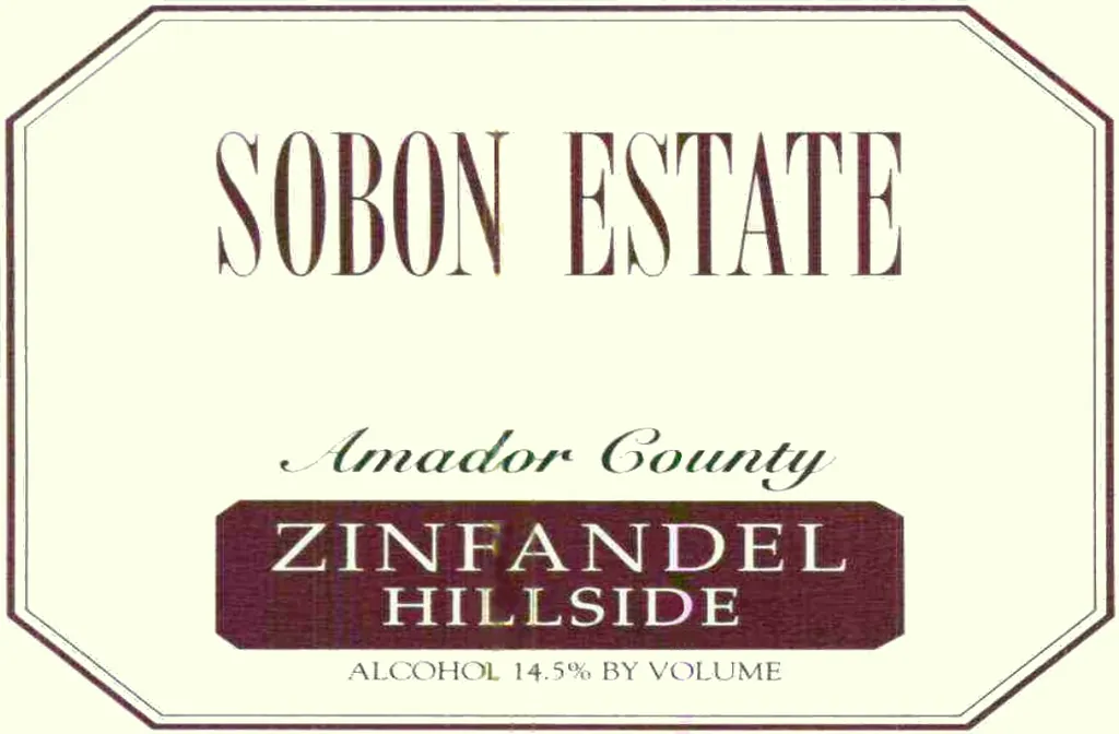 Hillside Zinfandel Bottle