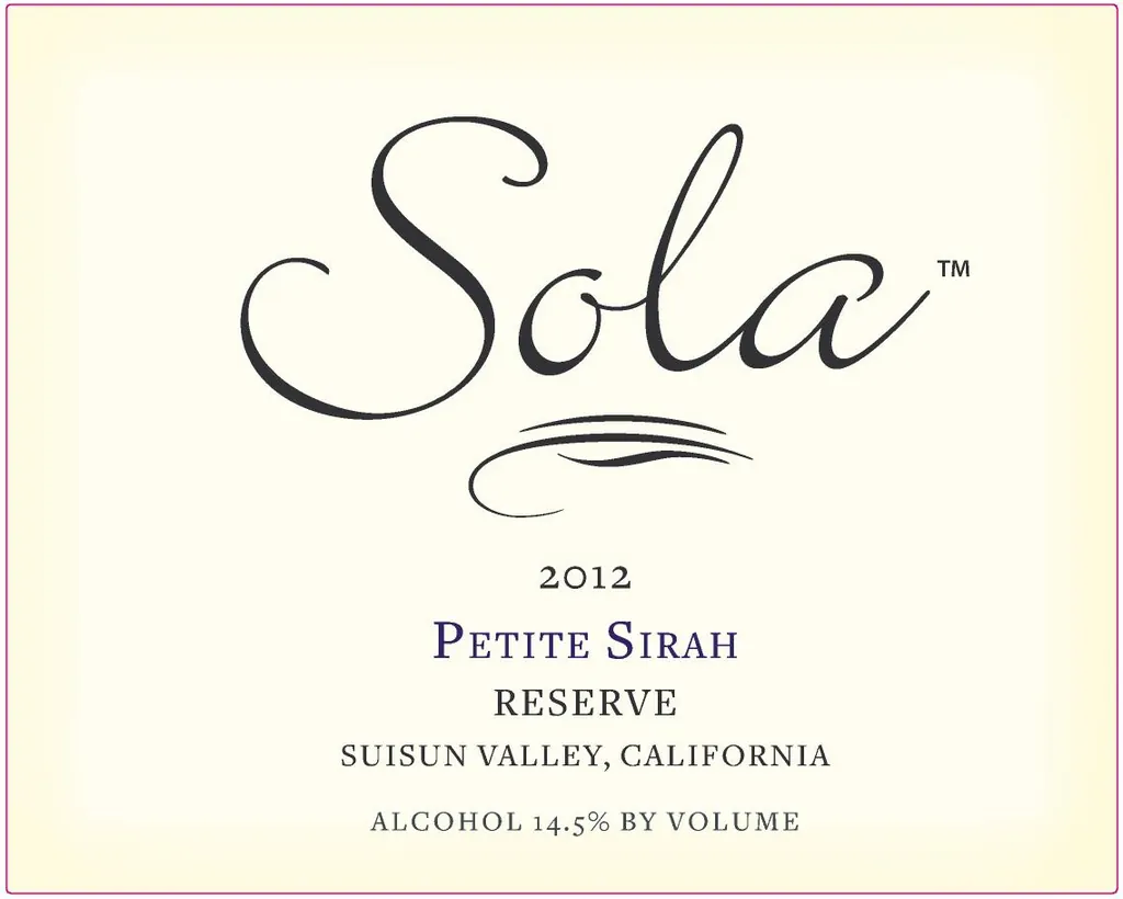 Petite Sirah Bottle