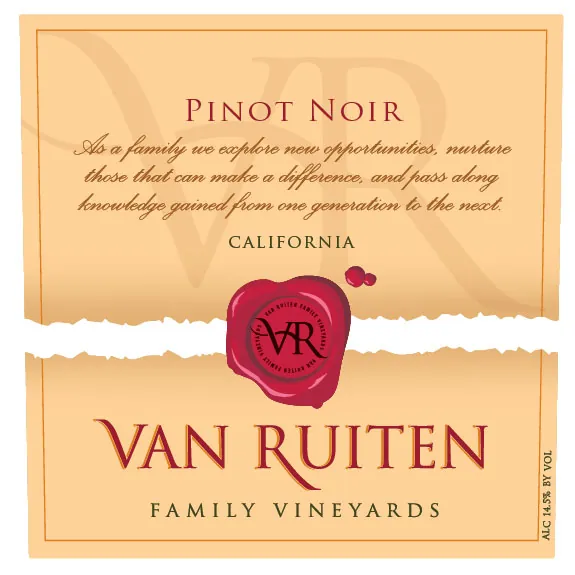 Pinot Noir Bottle
