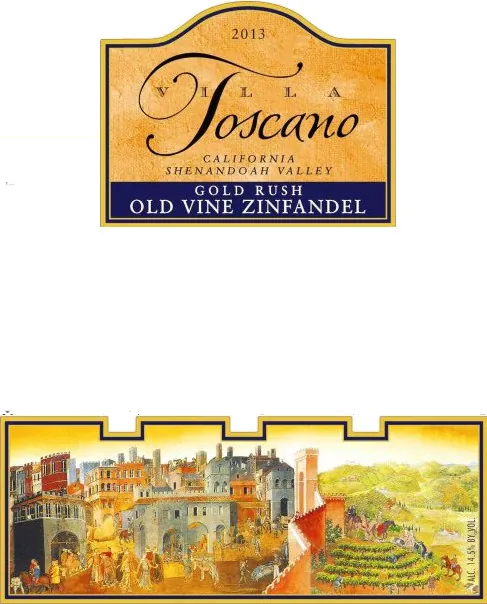 Gold Rush Old Vine Zinfandel Bottle