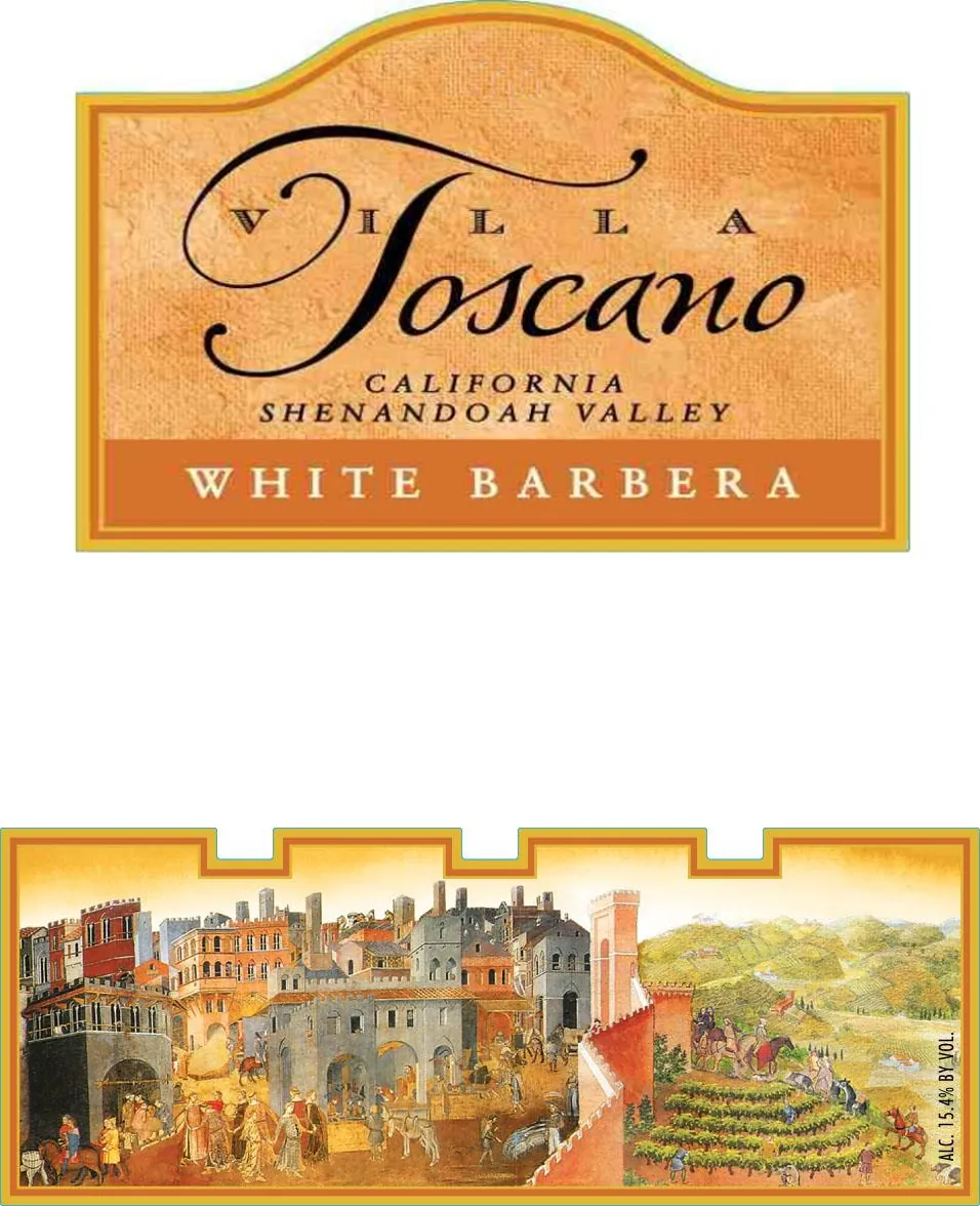 White Barbera Bottle
