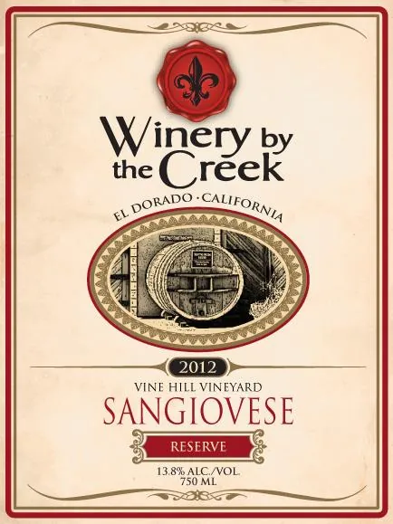 Vine Hill Reserve Sangiovese Bottle