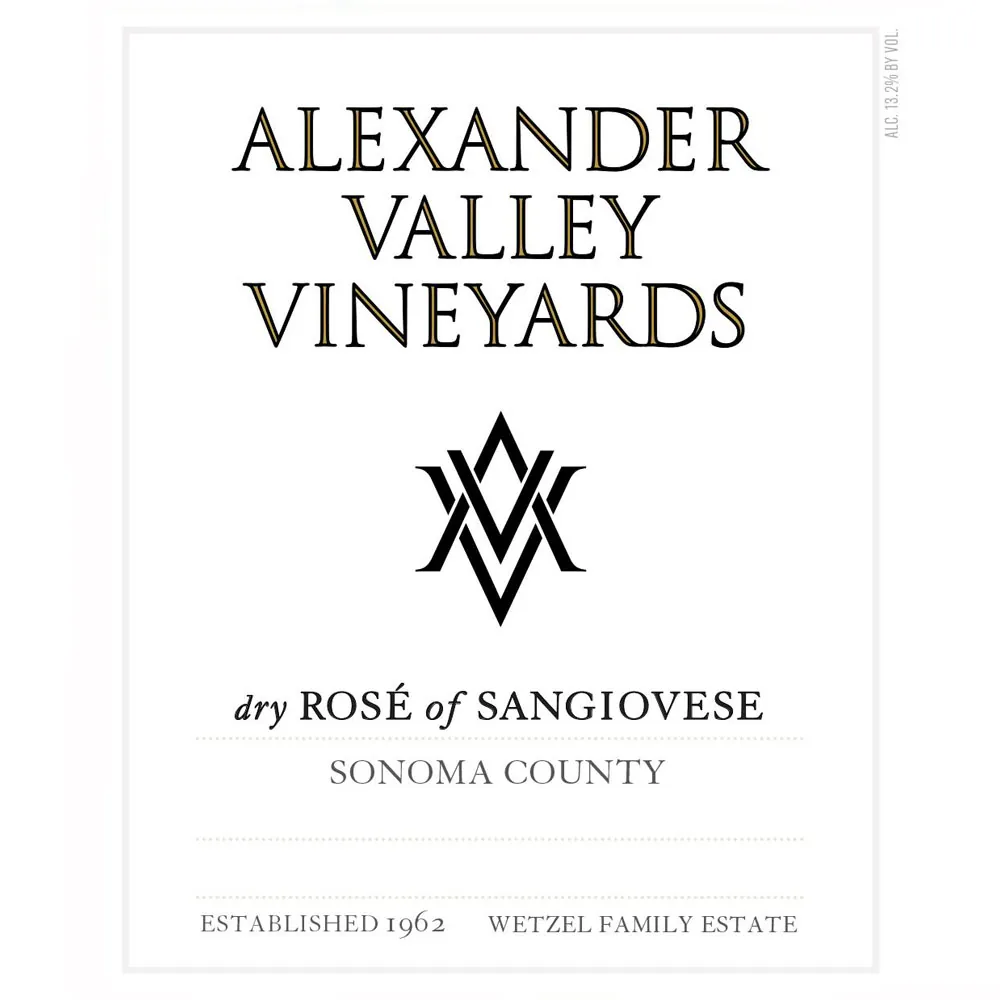 Dry Rose of Sangiovese Bottle