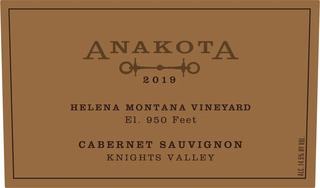 Helena Montana Vineyard Cabernet Sauvignon Bottle