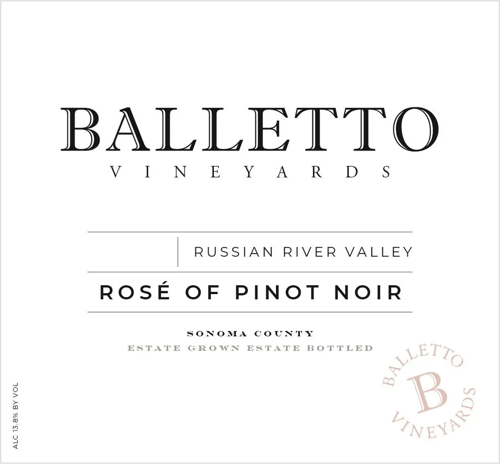 Rose of Pinot Noir Bottle