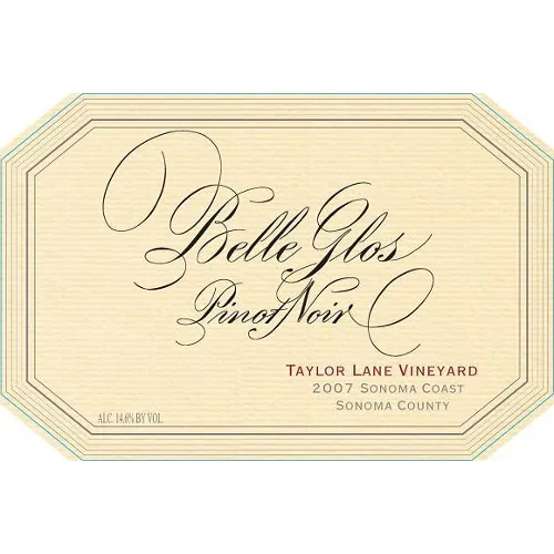Taylor Lane Vineyard Pinot Noir Bottle