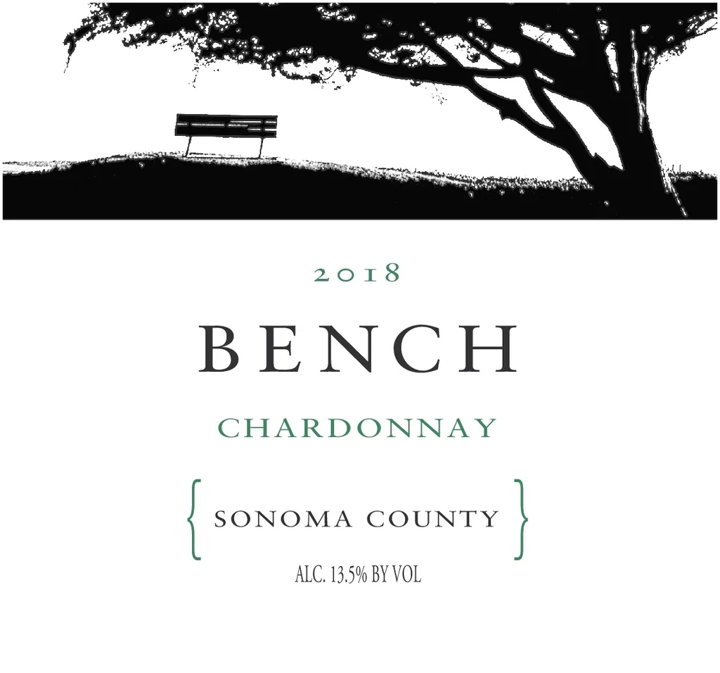 Sonoma County Chardonnay Bottle