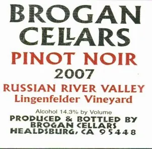 Lingenfelder Vineyard Pinot Noir Bottle