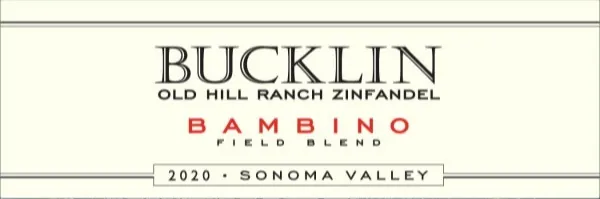 Old Hill Ranch Bambino Zinfandel Bottle