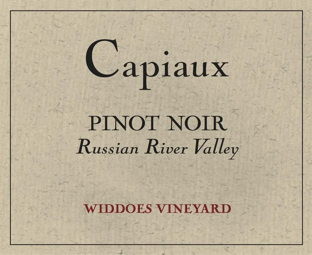 Widdoes Vineyard Pinot Noir Bottle