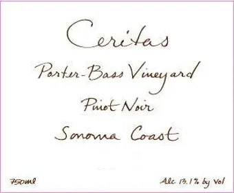 Porter-Bass Vineyard Pinot Noir Bottle