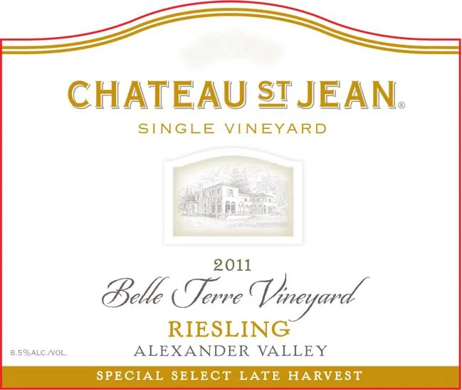 Belle Terre Vineyard Late Harvest Riesling Bottle